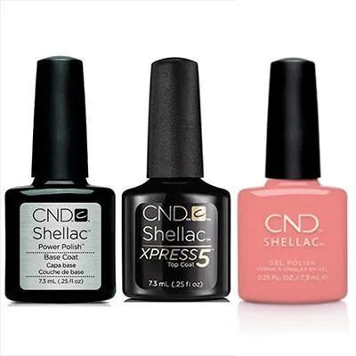 CND - Shellac Xpress5 Combo - Base, Top & Rule Breaker (0.25 oz)