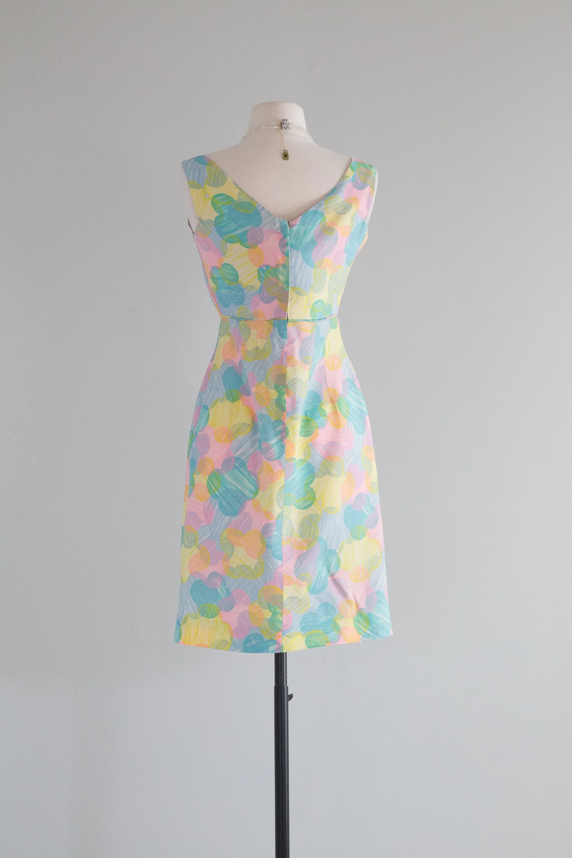 Darling 1960's Easter Egg Dress & Coat Set / SM