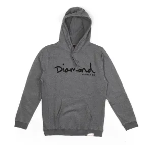 Diamond Supply Co OG Script Core Hoodie Gunmetal