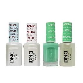 DND - Base, Top, Gel & Lacquer Combo - Sweet Pistachio - #668