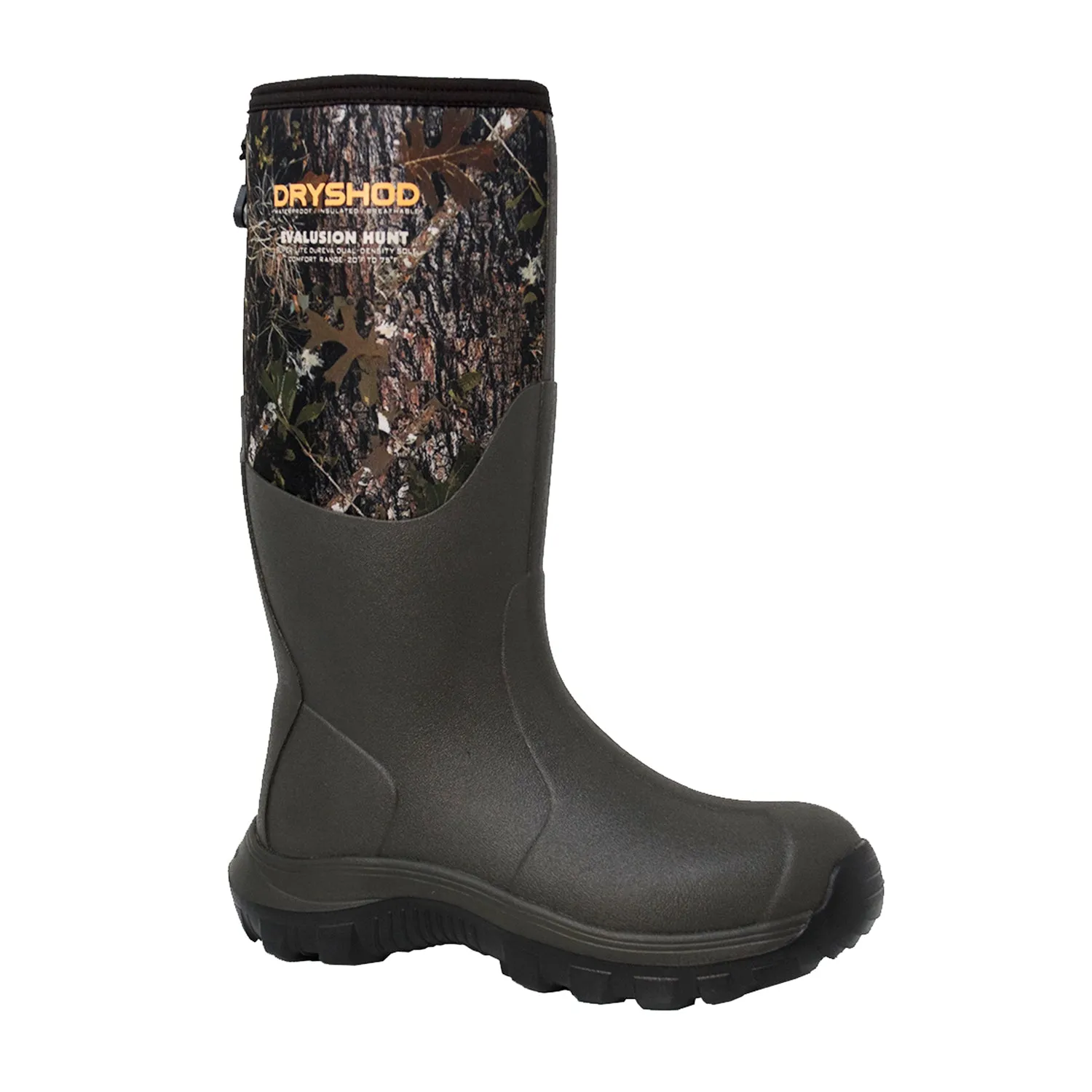 Dryshod Mens Evalusion Hi Camo Rubber Hunting Boots