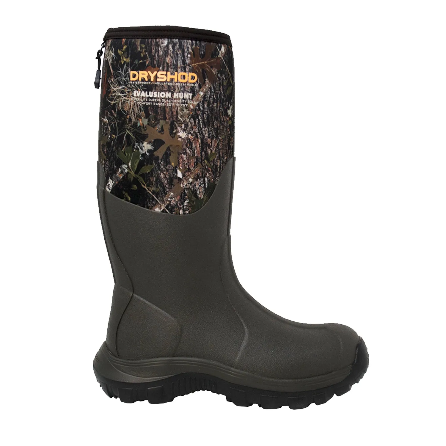 Dryshod Mens Evalusion Hi Camo Rubber Hunting Boots