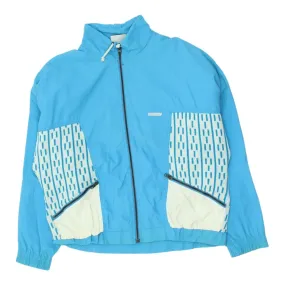 Dunlop Mens Blue Track Jacket | Vintage 90s Activewear Tracksuit Top Sportswear