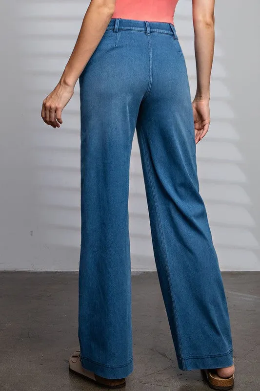 Easy On Stretch Wide leg Jeans