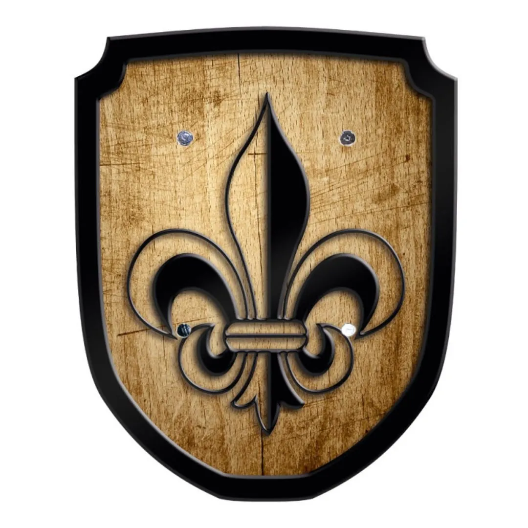 Escutcheon Wooden Play Shield - Fleur de Lis