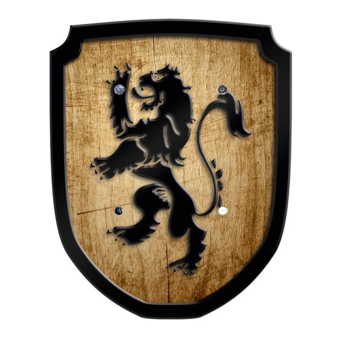 Escutcheon Wooden Play Shield - Lion