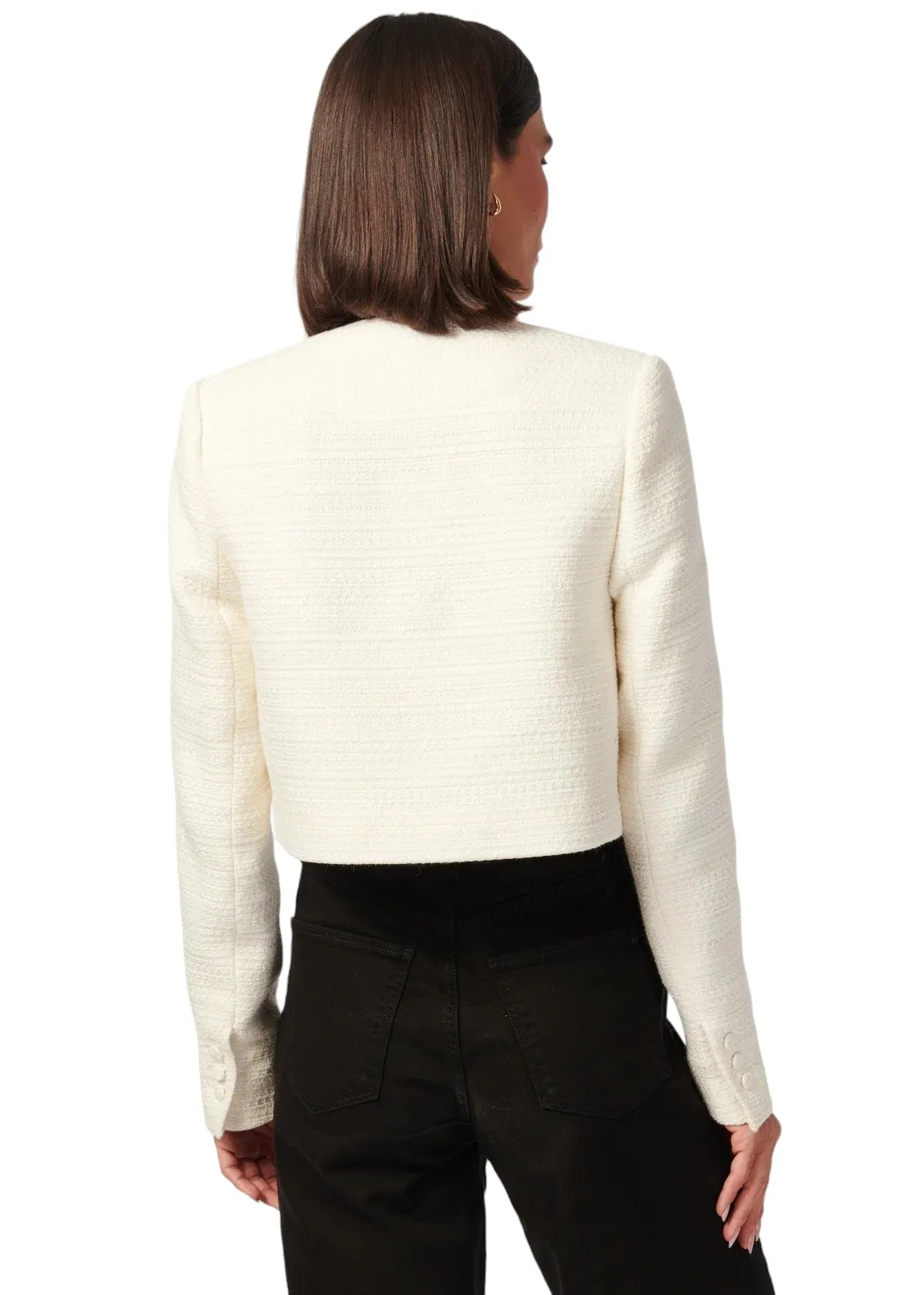 Evangeline Boucle Blazer - Cream