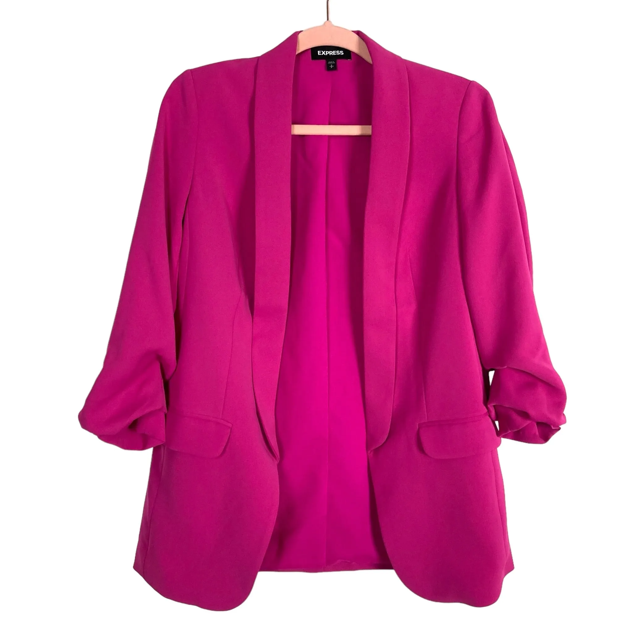 Express Hot Pink Shoulder Padded Blazer- Size S (see notes)