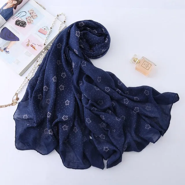 Fashion Cotton Scarf Printed Bandana Shawl #6135