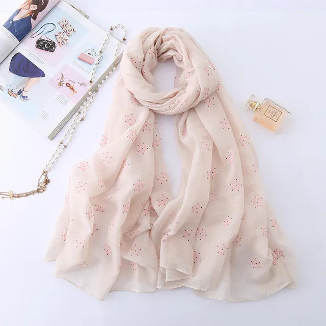 Fashion Cotton Scarf Printed Bandana Shawl #6135