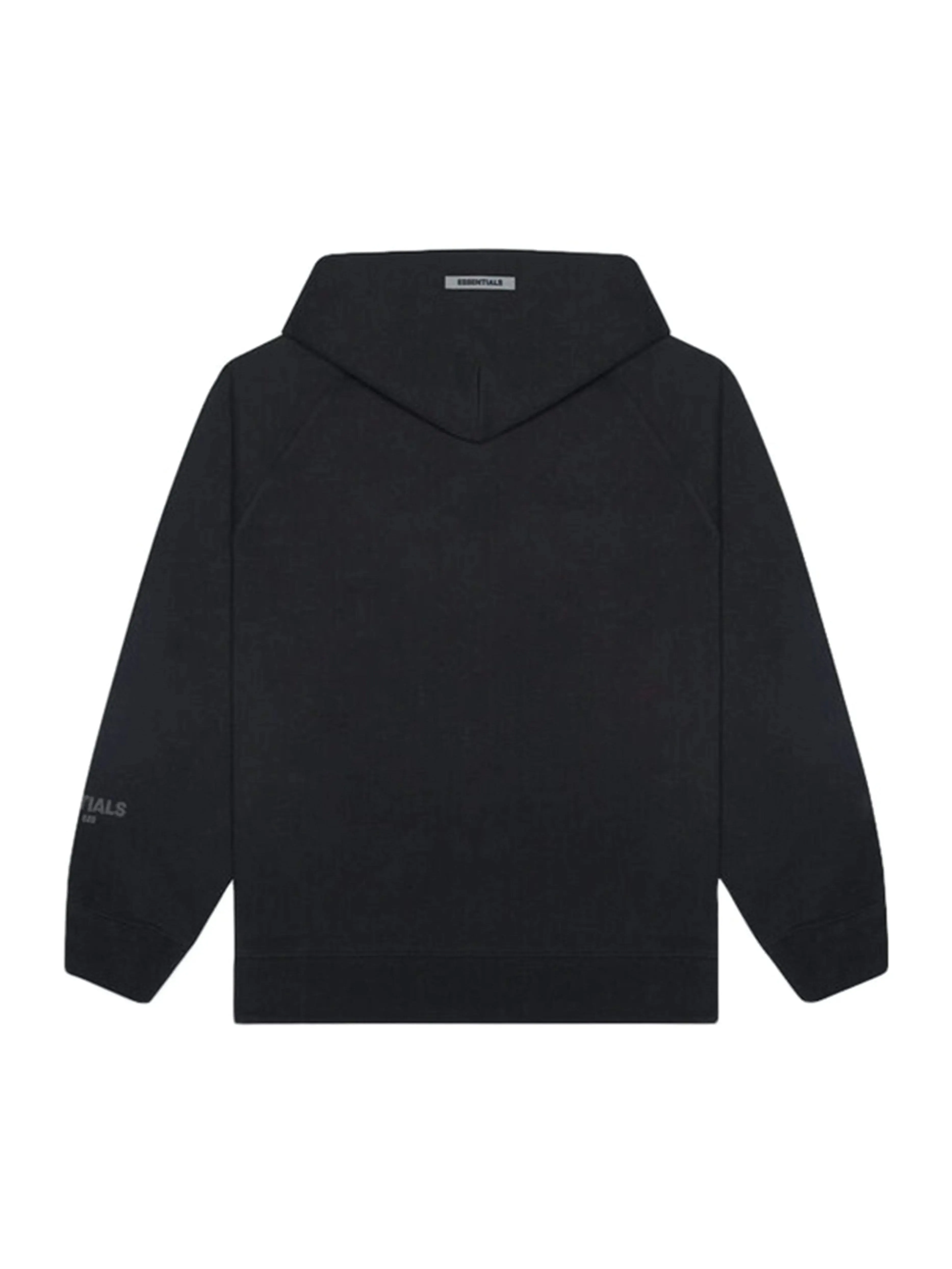 Fear Of God Essentials 3D Silicon Applique Pullover Hoodie Black [FW20]