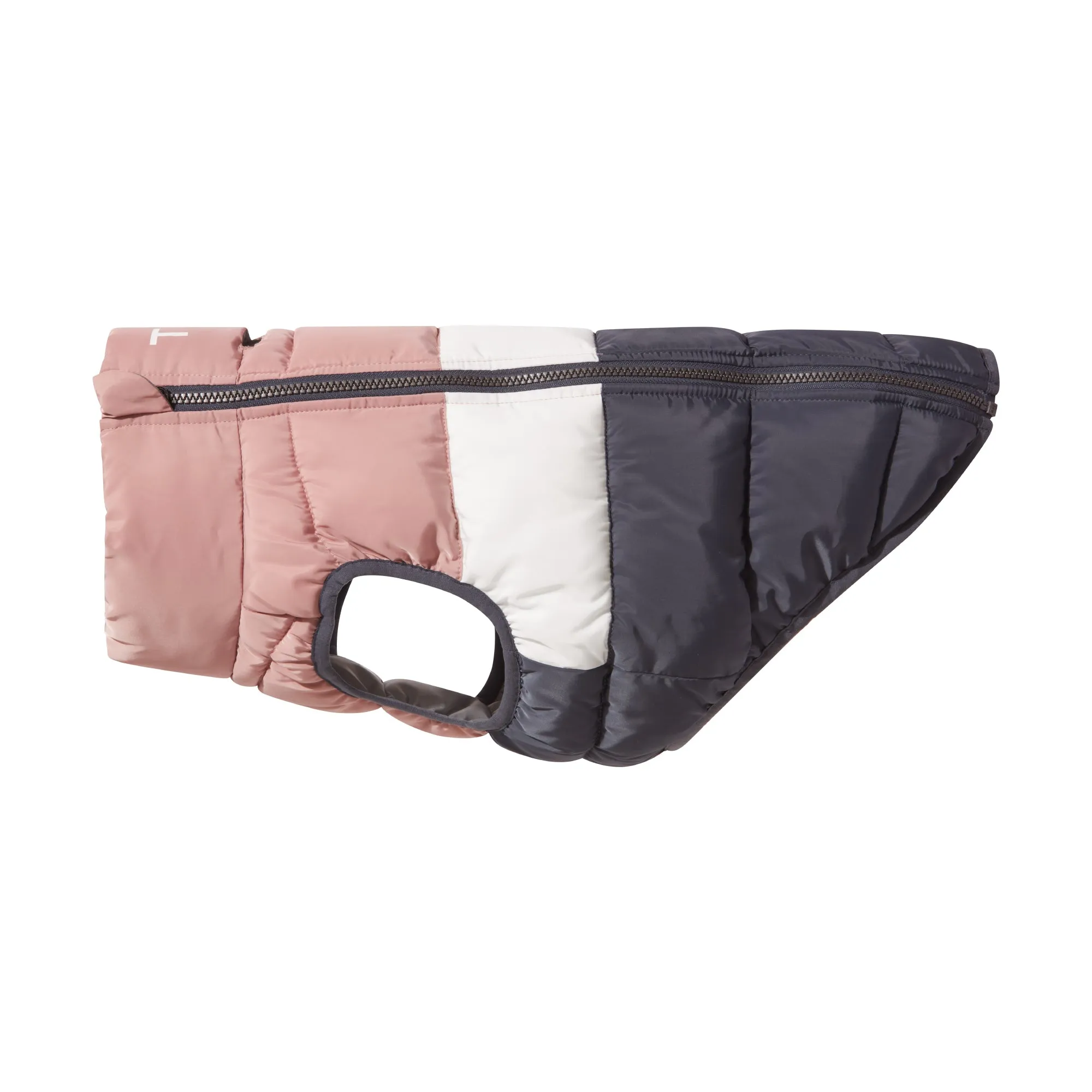 Fetch Padded Dog Coat L - Faded Pink/Ice Grey/Washed Blue