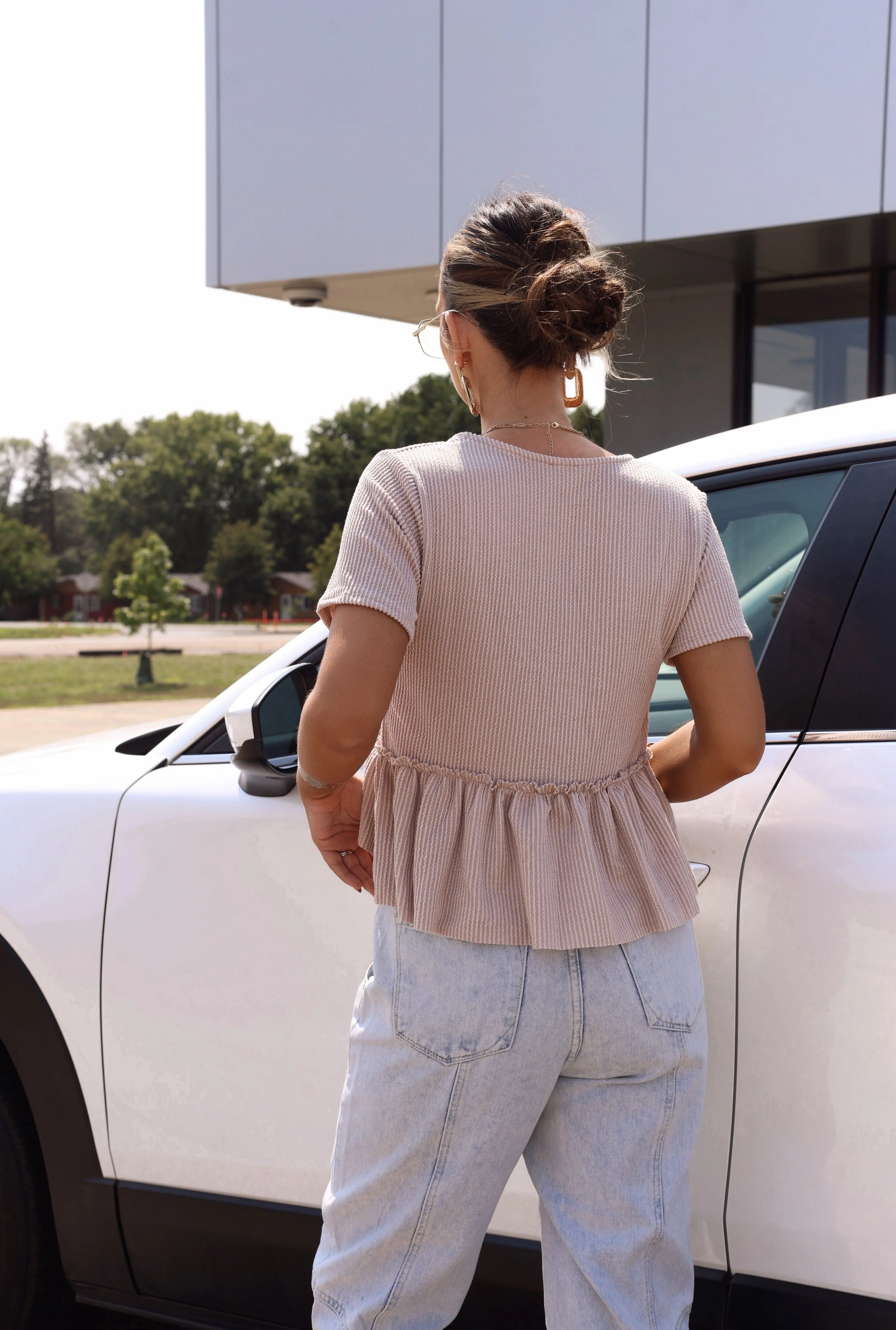 Flirty Fall Bow Top