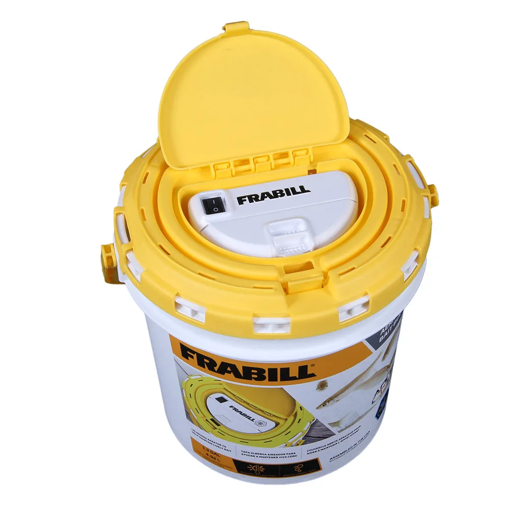 Frabill Dual Fish Bait Bucket w/Aerator Built-In [4825]