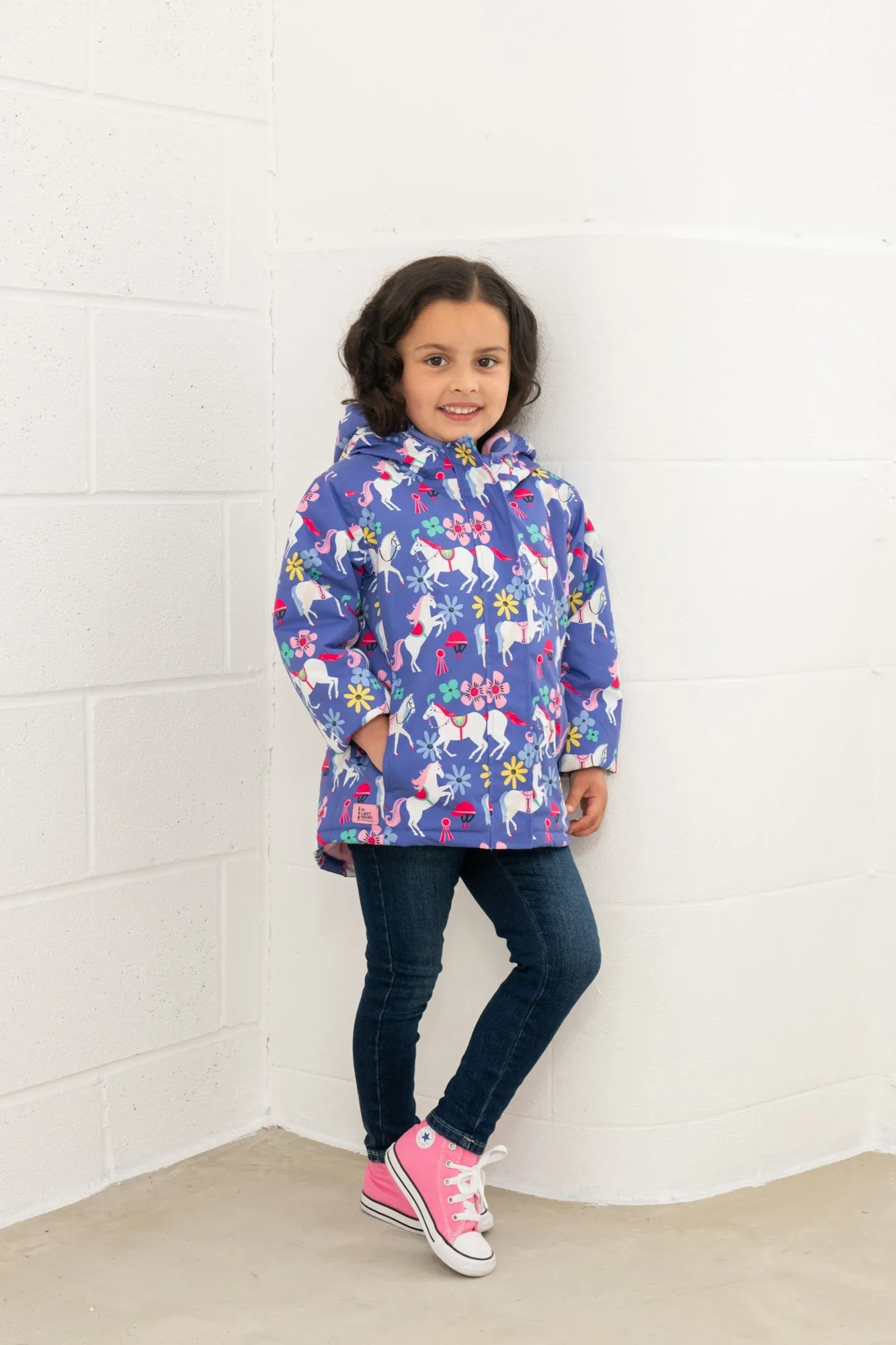 Freya Coat - Horse Print