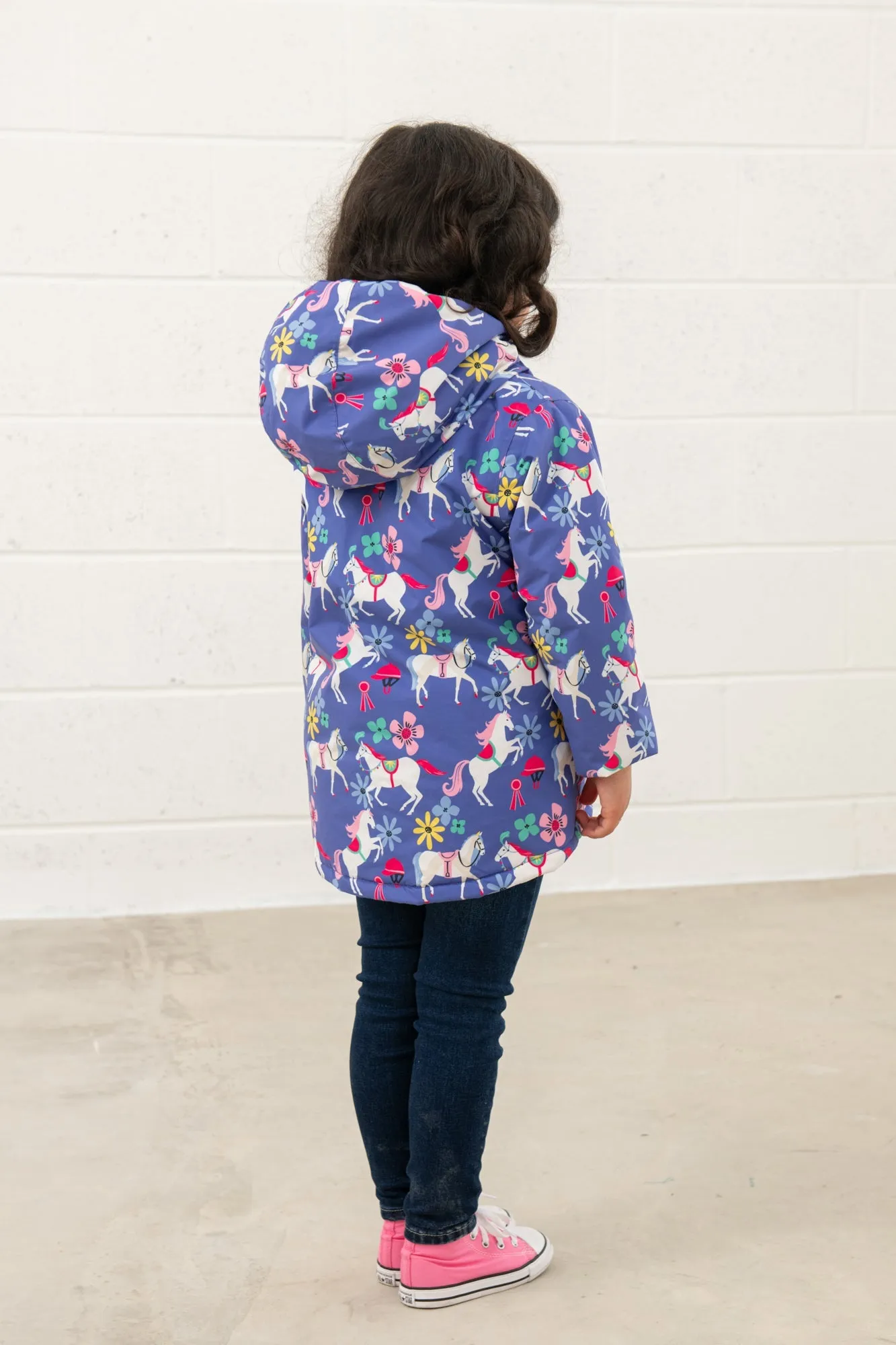 Freya Coat - Horse Print