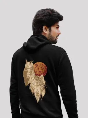 Full Moon Black Men's Hoodie