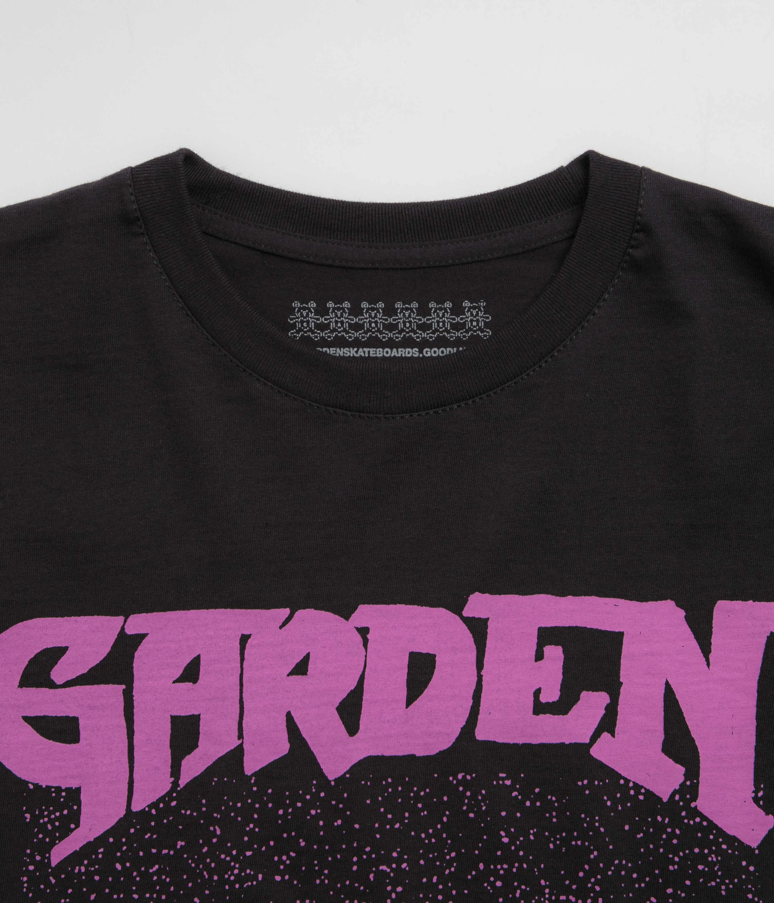 Garden Not A Race T-Shirt - Black / Pink