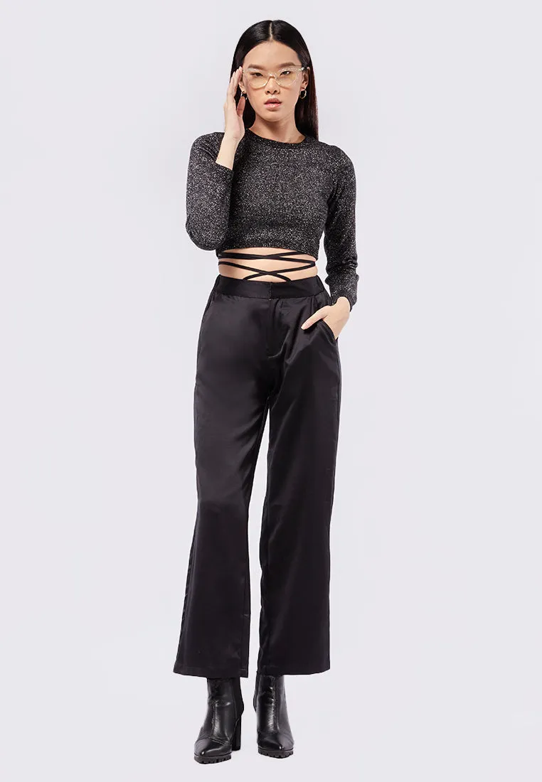 Glitter Cropped Sweater