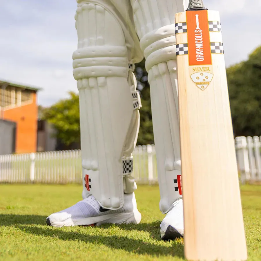 Gray Nicolls Silver English Willow Cricket Bat - Sh Handcrafted In Australia