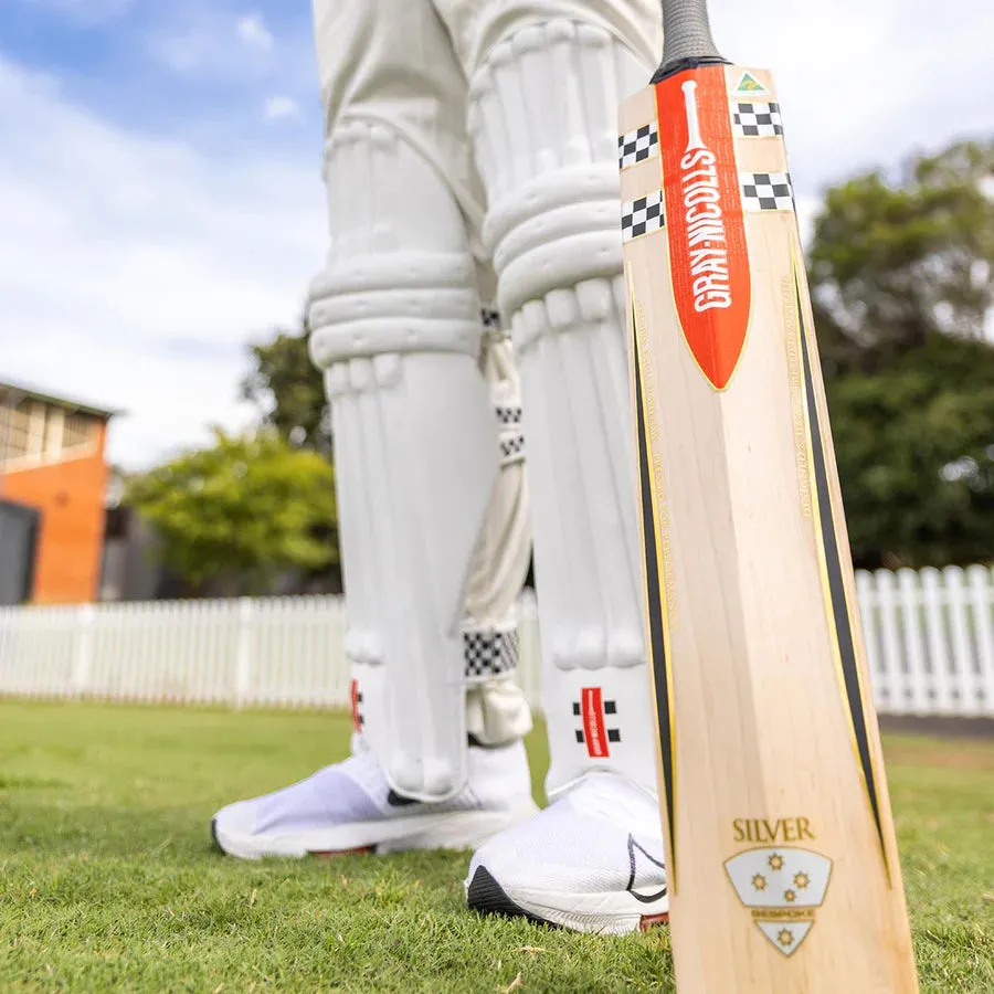 Gray Nicolls Silver English Willow Cricket Bat - Sh Handcrafted In Australia