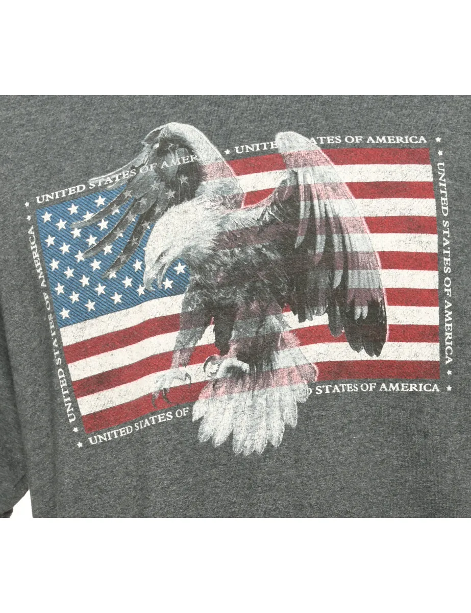 Grey Wore Eagles Animal T-shirt - M