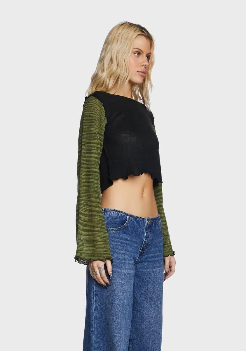 Grunge Life Knit Top