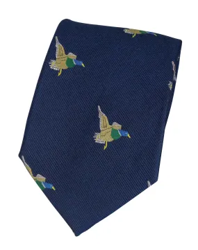 GT10 - 100% Silk Woven Tie / Duck - NAVY