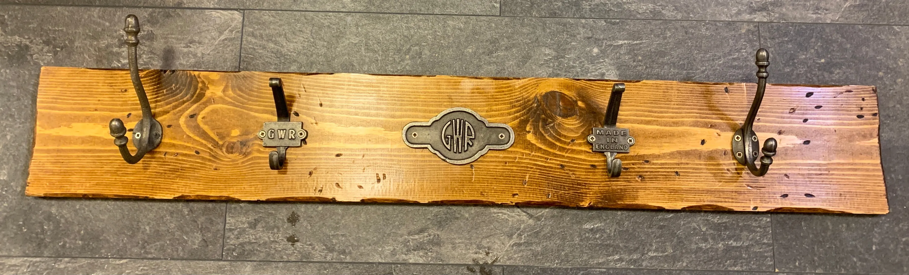 GWR Train Pine Coat Rack