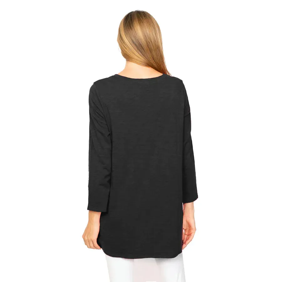 Habitat, 27637 Pocket V-Neck Tunic, Black