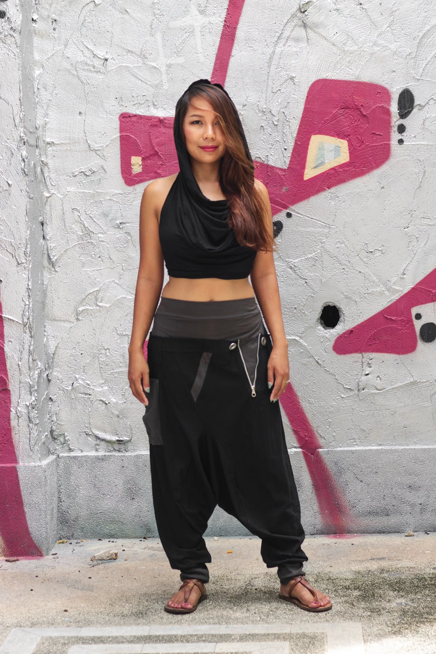 Harem Pants Rebel Street Style Black