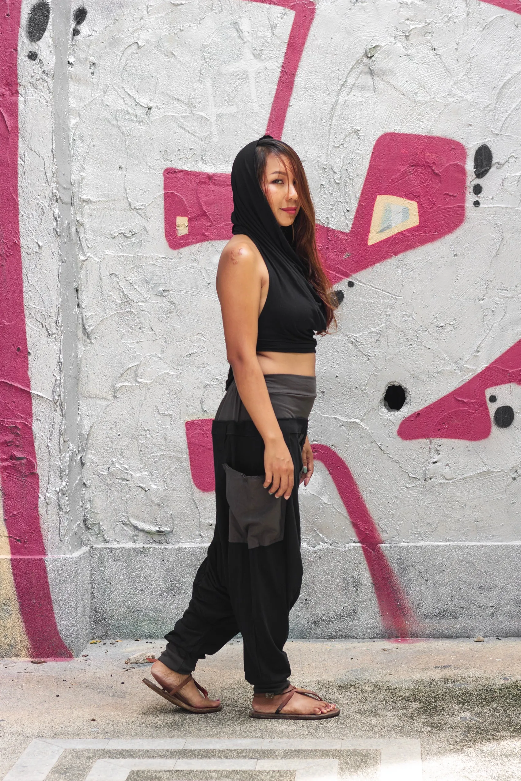 Harem Pants Rebel Street Style Black