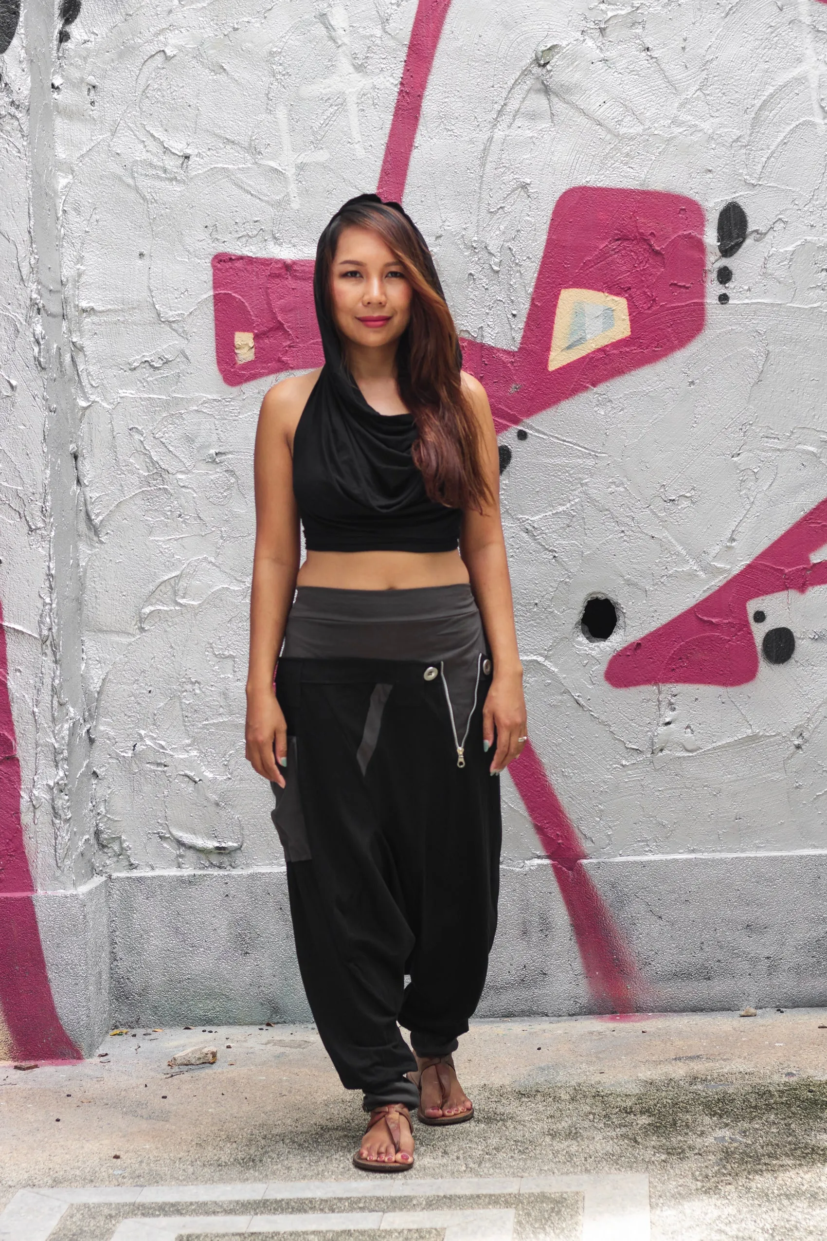 Harem Pants Rebel Street Style Black