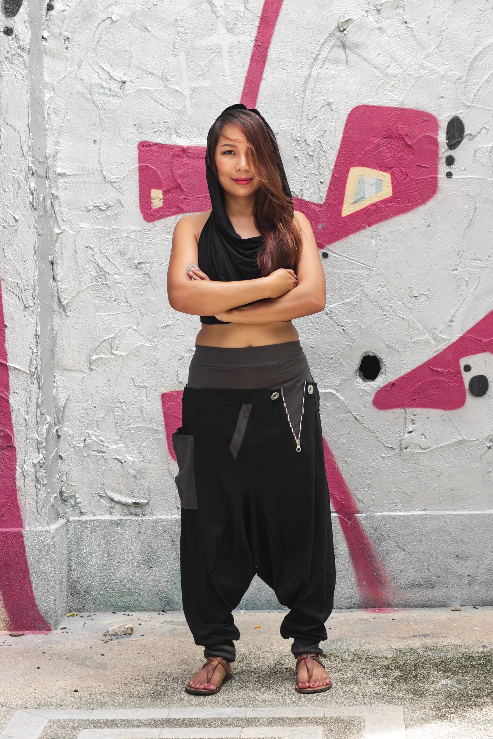 Harem Pants Rebel Street Style Black