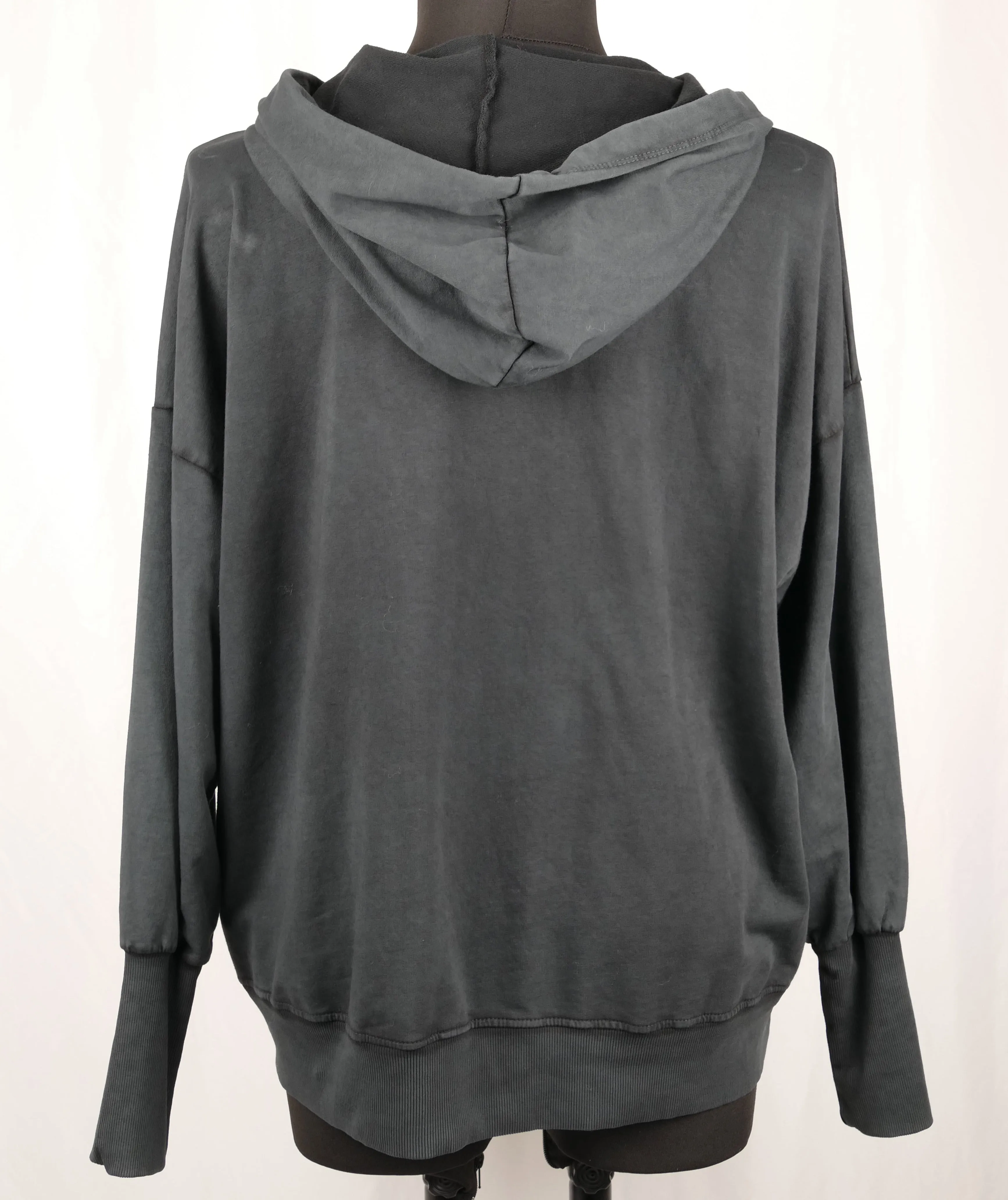 Hoodie Kapuze Anthrazit  mit Tasche