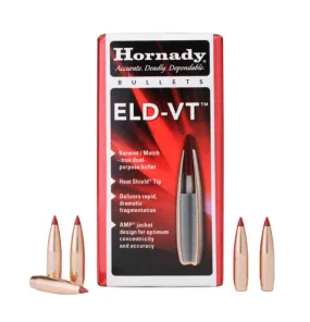 Hornady .224 22 CAL 62gr ELD-VT Projectiles