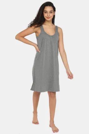 Intimacy Full Coverage Knee-Length Cotton Night Slip | Lightweight & Summer-Friendly Nightwear