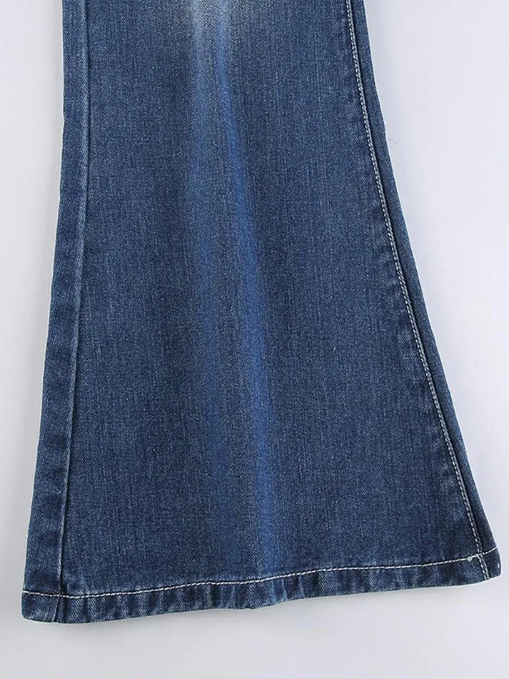 Jean cargo vintage taille basse