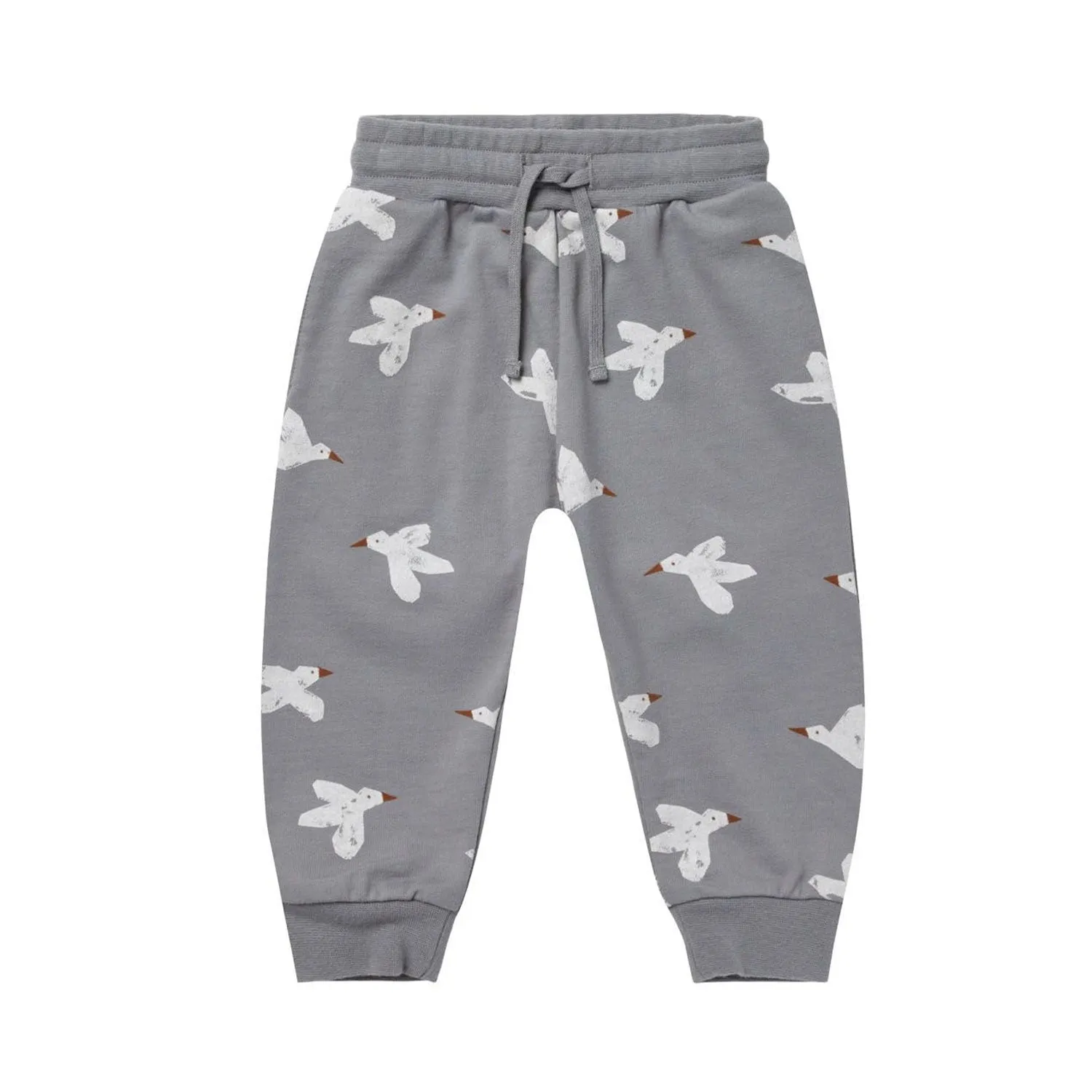 Jogger Pant - Birds - Dusty Blue - FINAL SALE