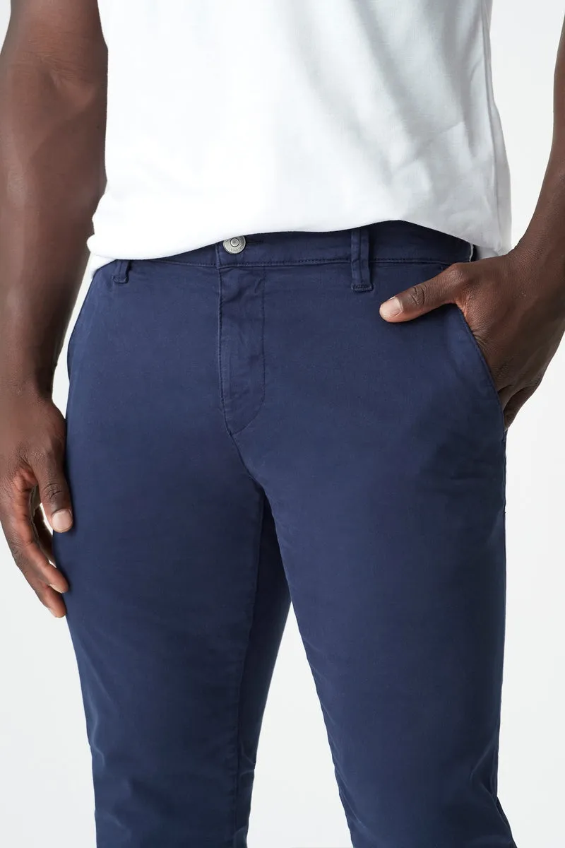 Johnny Chinos - Marine Blue Twill