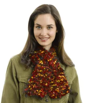 Jungle Print Keyhole Scarf Pattern (Knit)