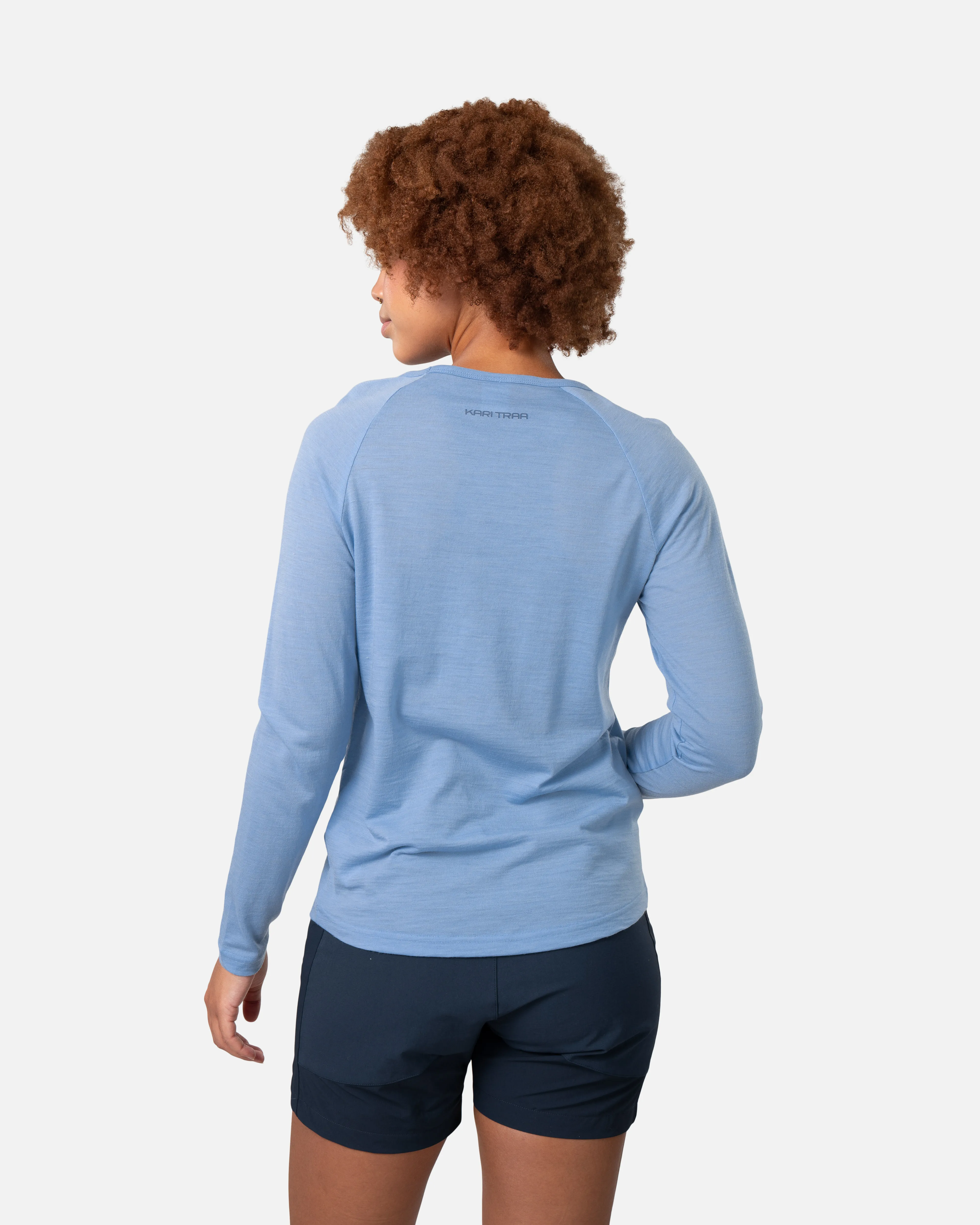 Kari Traa Women&#x27;s Sanne Wool Long Sleeve Pastel Light Blue | Buy Kari Traa Women&#x27;s Sanne Wool Long Sleeve Pastel Light Blue here | Outnorth