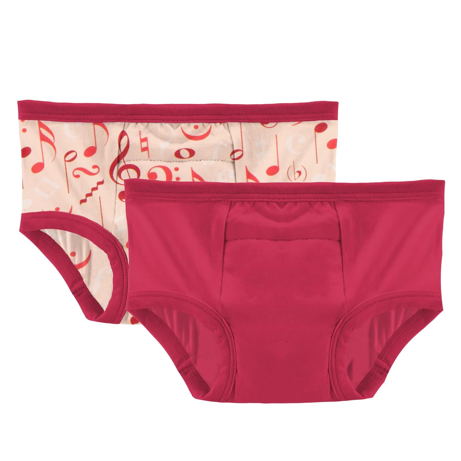 KicKee Pants Peach Blossom Music Class & Taffy Training Pants Set