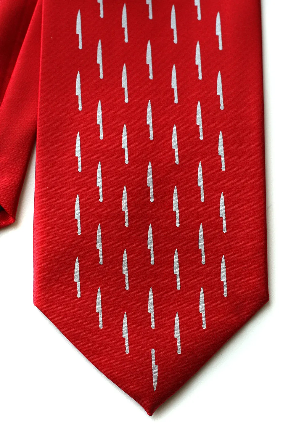 Kitchen Knife Silk Necktie, Sharp Dressed Tie