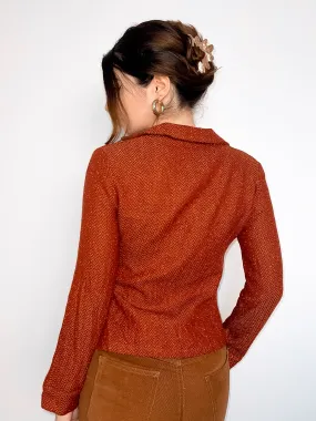 Knit Blazer Orange