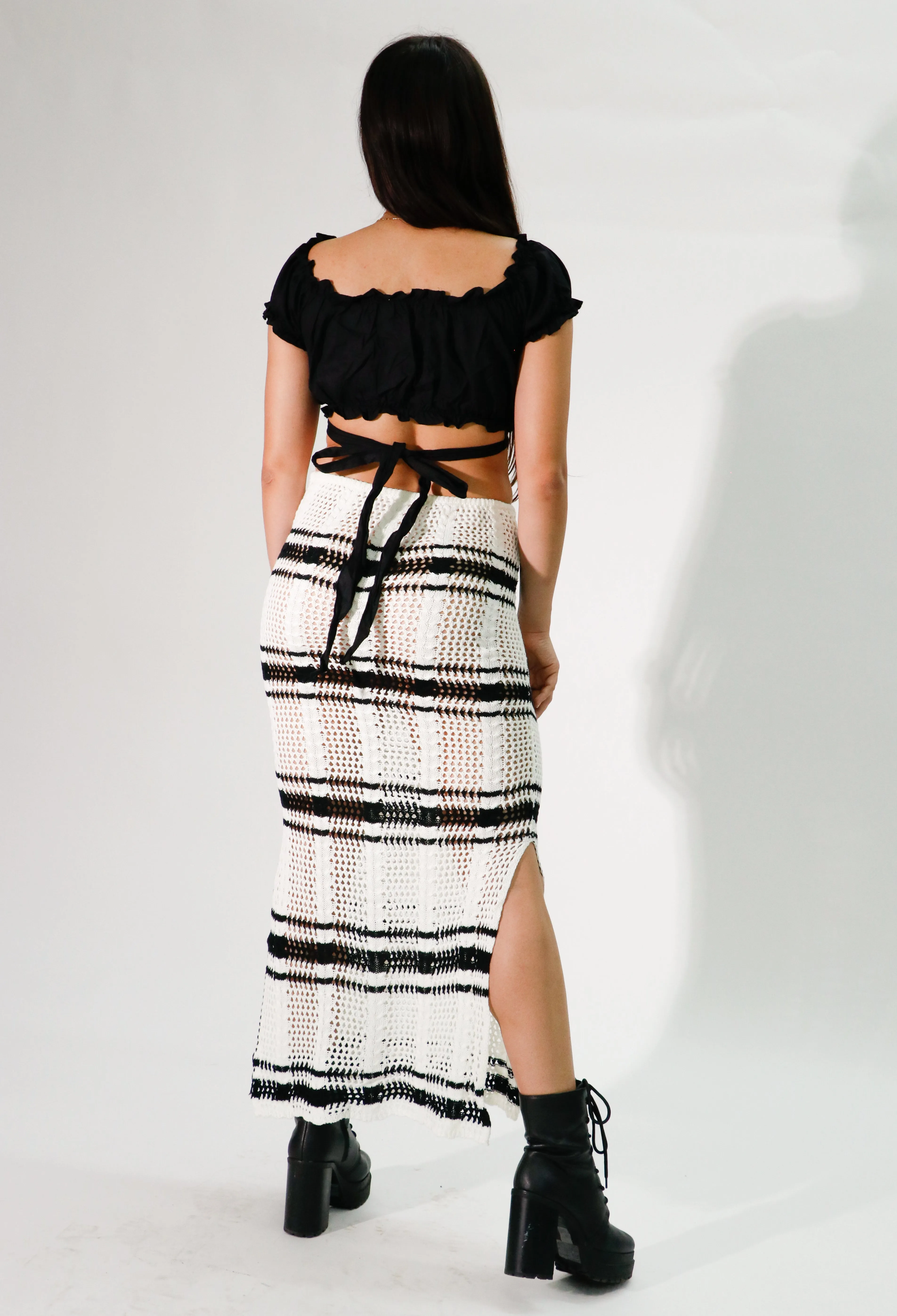 knit long skirt