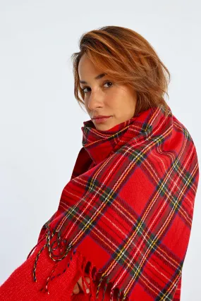 Knit Tartan Plaid Scarf