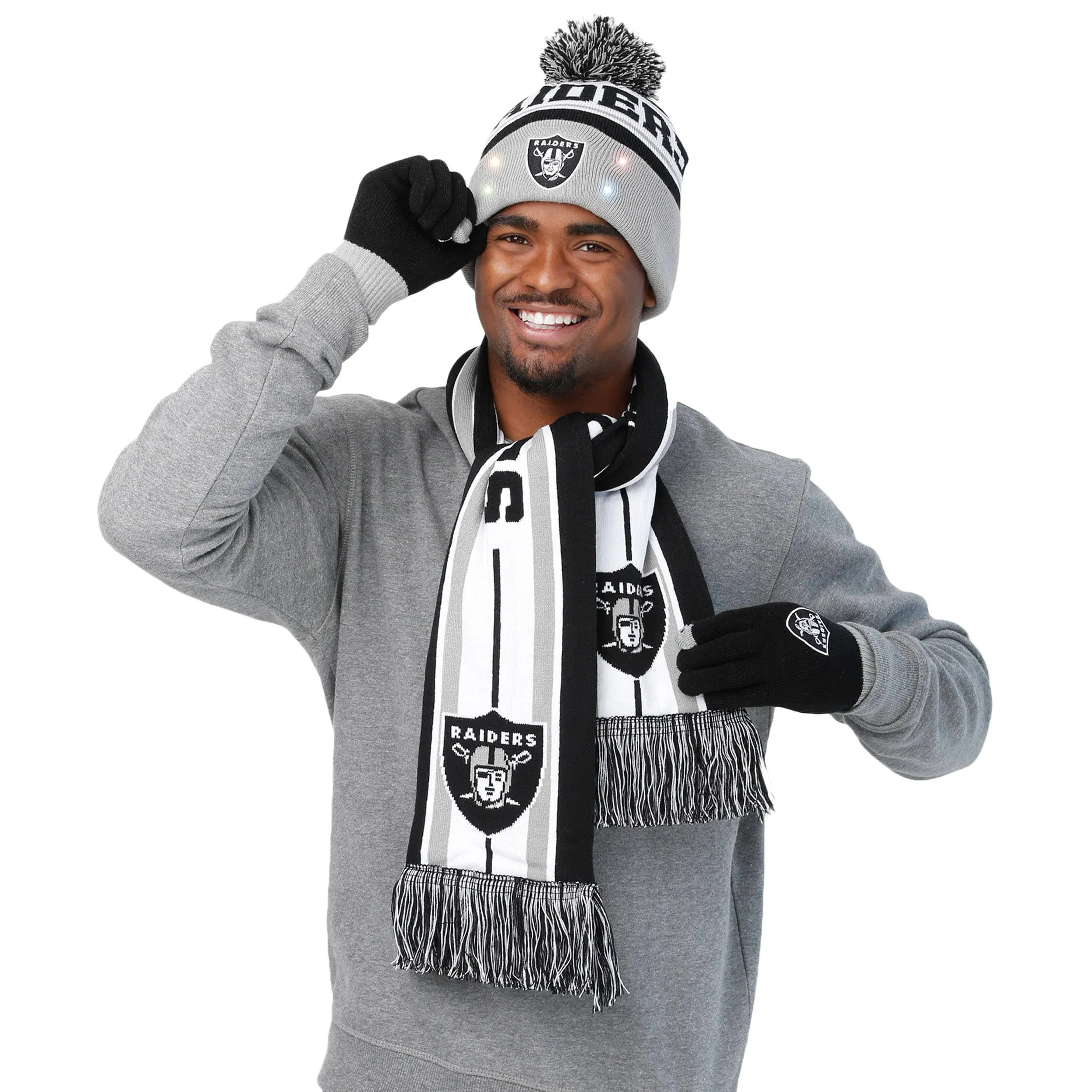 Las Vegas Raiders NFL Snow Stealer Cold Weather Set