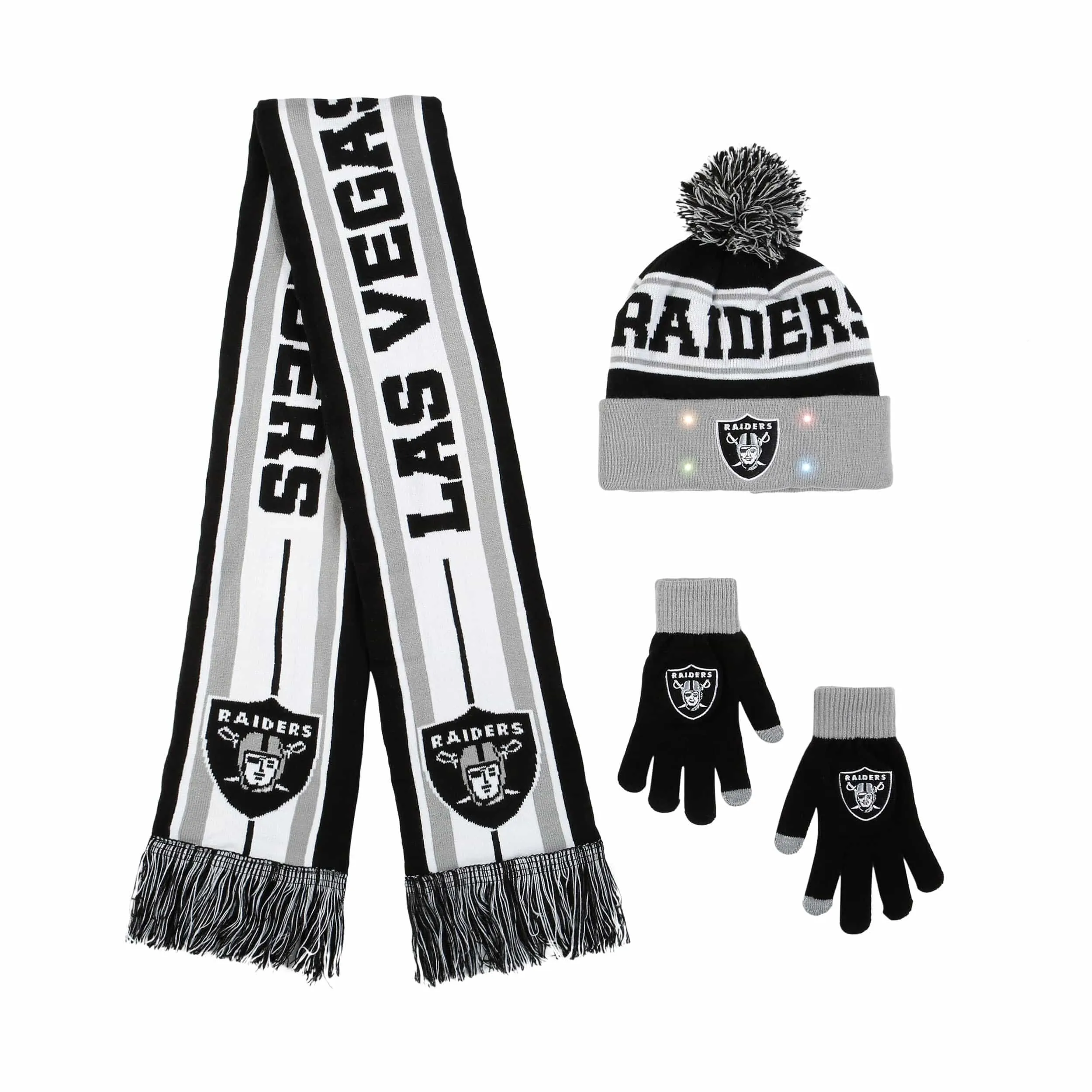 Las Vegas Raiders NFL Snow Stealer Cold Weather Set