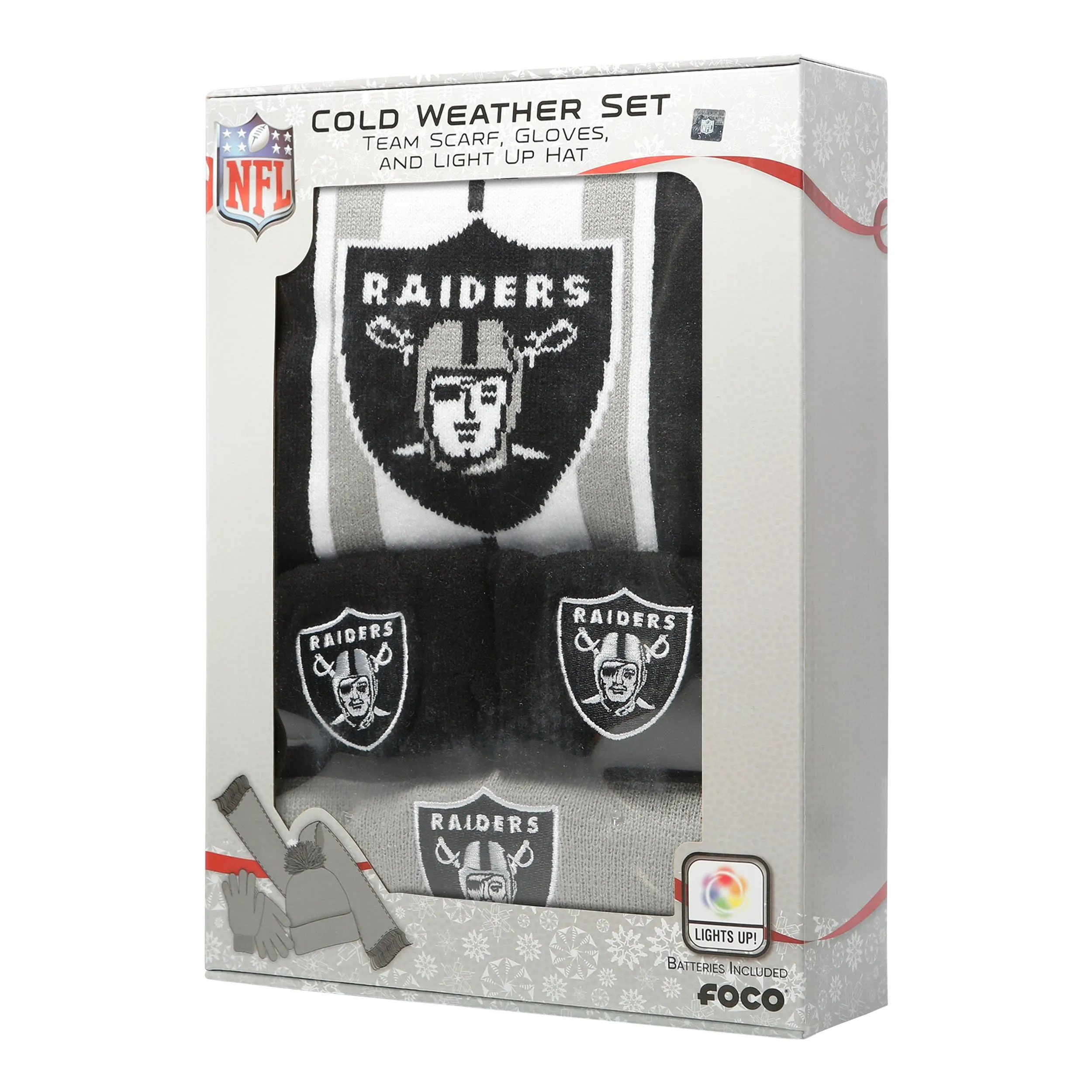 Las Vegas Raiders NFL Snow Stealer Cold Weather Set